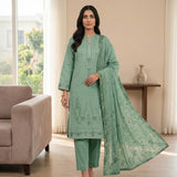 Noor-e-Zamrud – Embroidered Lawn Suit