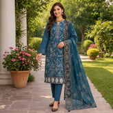 Royal Azure – Premium Lawn Suit