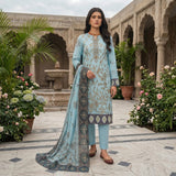 Royal Azure – Premium Lawn Suit