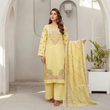 Noir Elegance – Embroidered 3-Piece Lawn Suit